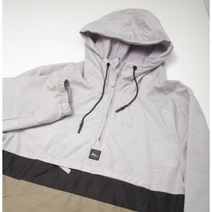 Imperial Motion Jacket Mens Small Gray Green 1/4 Zip Fleet Ghost Reflective